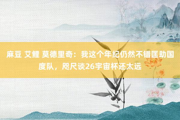 麻豆 艾鲤 莫德里奇：我这个年纪仍然不错匡助国度队，咫尺谈26宇宙杯还太远