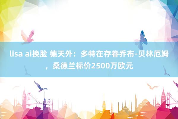 lisa ai换脸 德天外：多特在存眷乔布-贝林厄姆，桑德兰标价2500万欧元